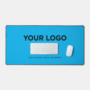 Personalized Minimalist Simple Logo and Text Desk Mat
