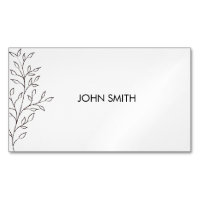 Personalized Minimalist Sketch Leaf
