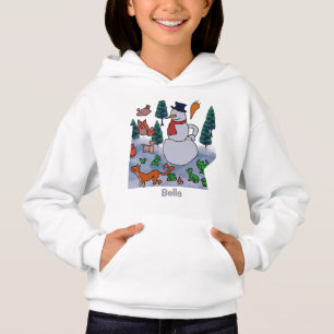 Personalized Minimalist Snowy Friends' Adventure