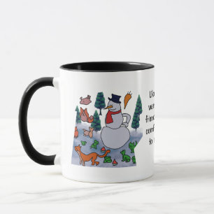 Personalized Minimalist Snowy Friends' Adventure Mug