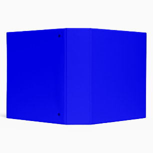 Personalized Minimalist Solid Blue Office Docs Binder
