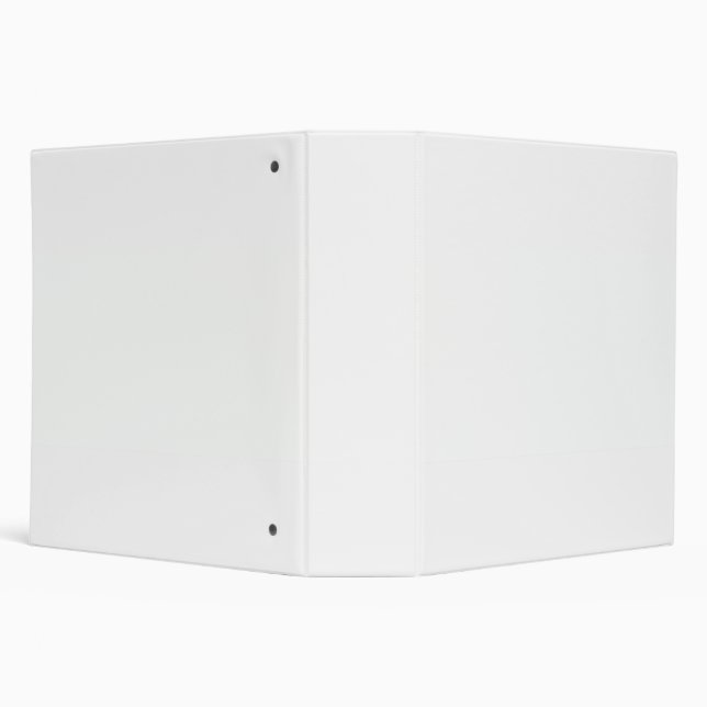 Personalized Minimalist Solid White Office Docs Binder (Background)