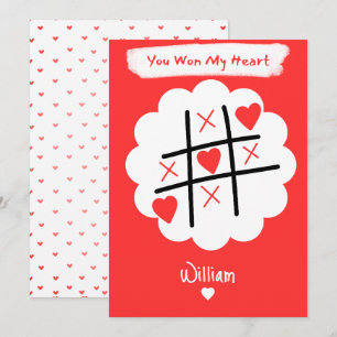 Personalized Minimalist Valentines Day Holiday Card