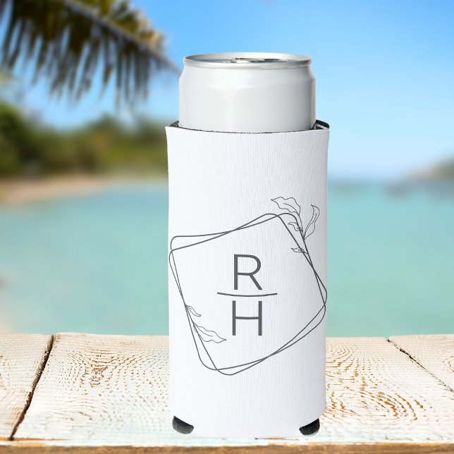Personalized Minimalist Wedding Favours for Guests Seltzer Can Cooler (Creator Uploaded)