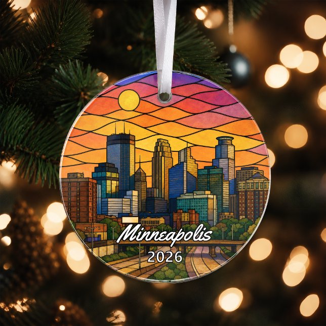 Personalized Minneapolis Acrylic Ornament, Custom  Ornament (Creator Uploaded)