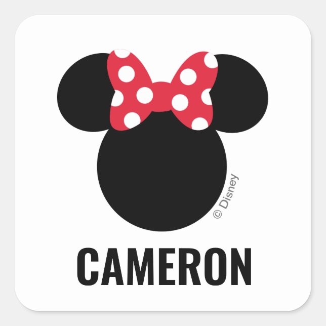 Personalized Minnie Mouse | Back to School Labels (Front)