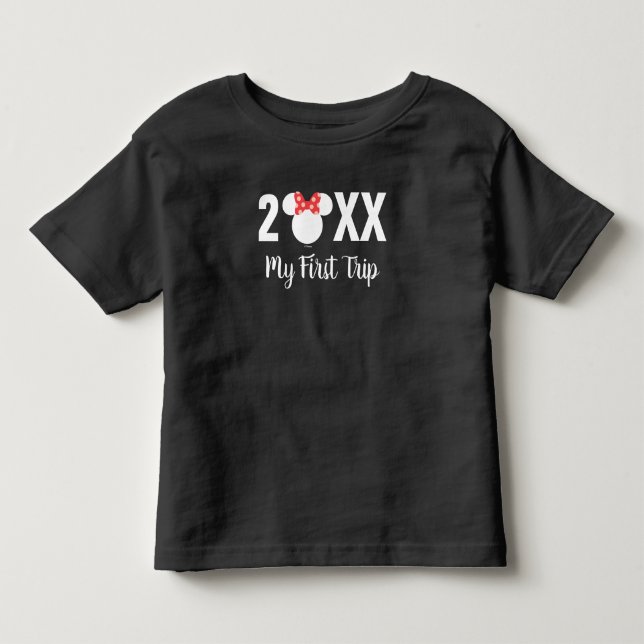 Personalized Minnie Mouse | My First Trip T-Shirt (Front)