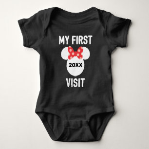 Personalized Minnie Mouse My First Visit T-Shirt Baby Bodysuit