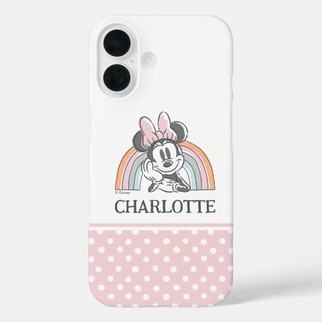 Personalized Minnie Mouse Rainbow Case-Mate iPhone Case (Back)