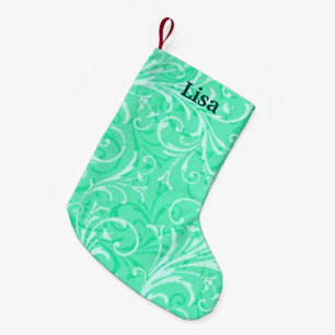 Personalized Mint Green Christmas Stocking