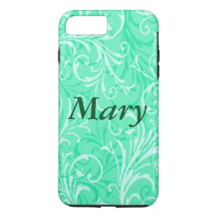 Personalized Mint Green Ornamental iPhone 7 Case