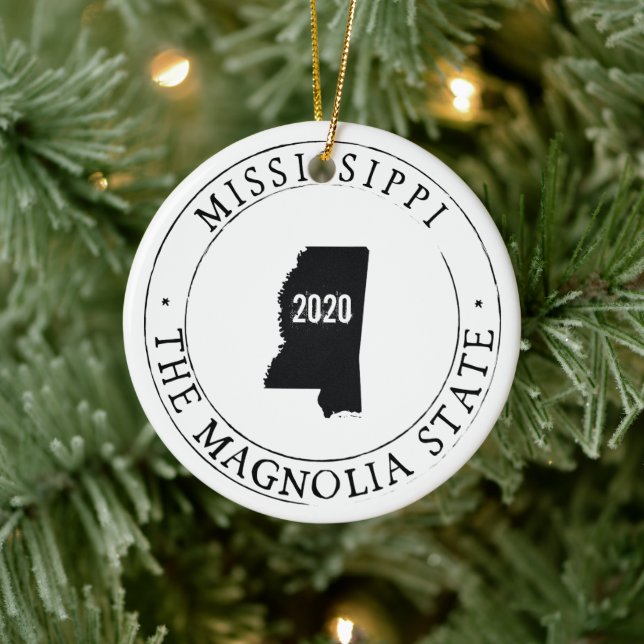 Personalized Mississippi Ornament (Tree)