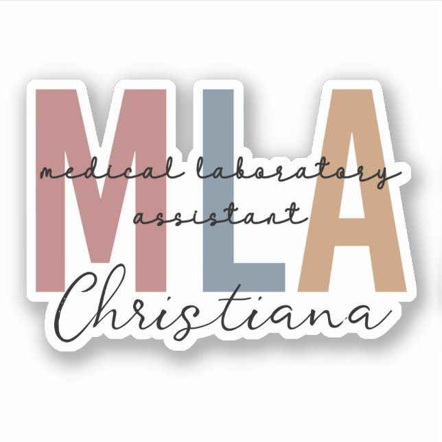 Personalized MLA Medical Laboratory Assistant (Front)