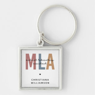 Personalized MLA Medical Laboratory Assistant Keychain