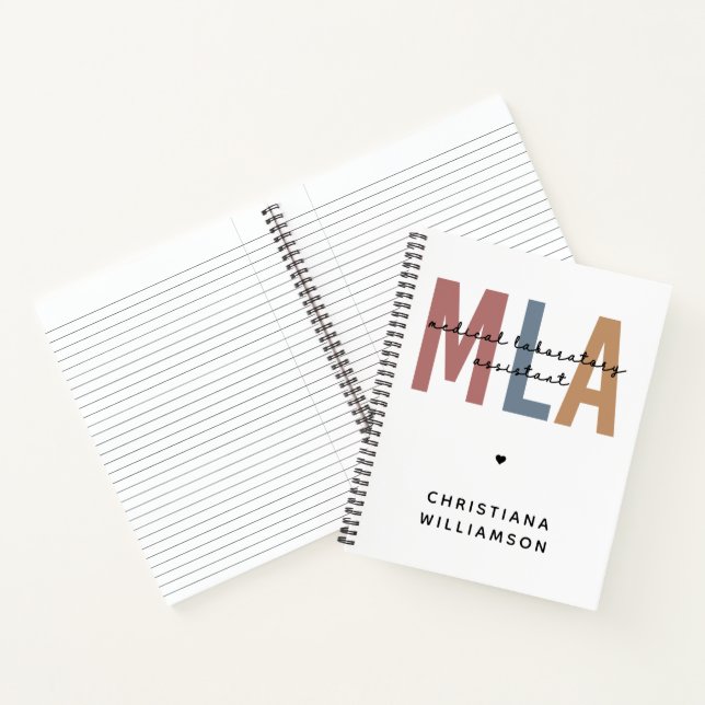 Personalized MLA Medical Laboratory Assistant Notebook (Inside)