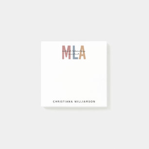 Personalized MLA Medical Laboratory Assistant Post-it Notes
