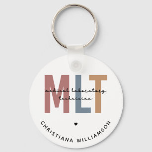 Personalized MLT Medical Laboratory Technician Keychain
