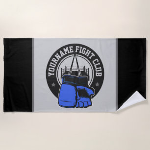 Personalized MMA Mixed Martial Arts Fight Club Beach Towel