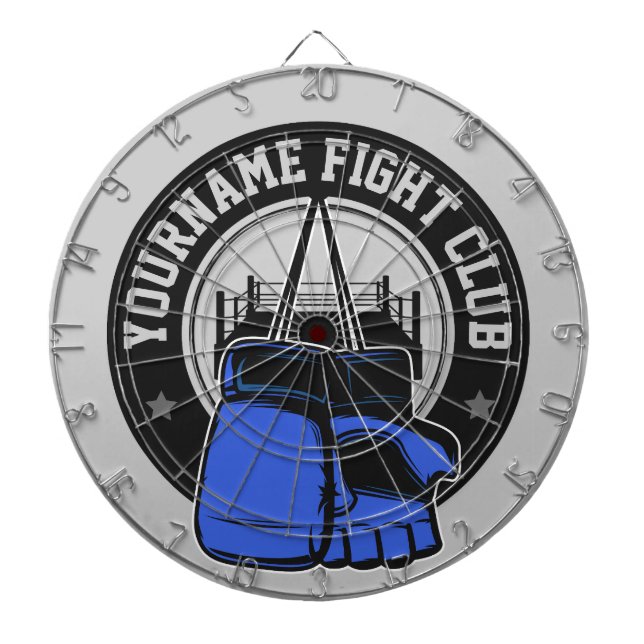 Personalized MMA Mixed Martial Arts Fight Club Dartboard (Front)