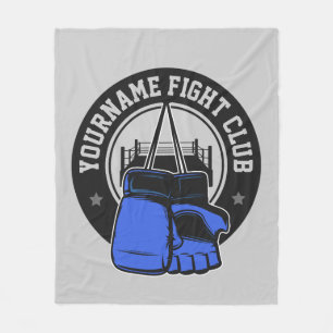 Personalized MMA Mixed Martial Arts Fight Club Fleece Blanket