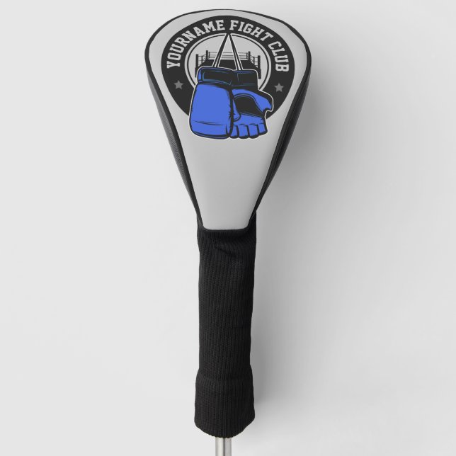 Personalized MMA Mixed Martial Arts Fight Club Golf Head Cover (Front)