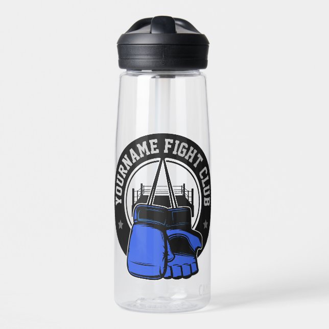 Personalized MMA Mixed Martial Arts Fight Club Water Bottle (Front)