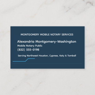 Personalized Mobile Notary QR Booking Business Car Card