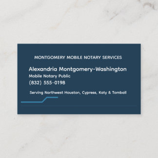 Personalized Mobile Notary QR Booking Business Car Card