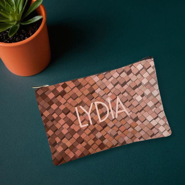 Personalized Mocha Mousse Accessories Pouch (Creator Uploaded)