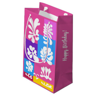 Personalized Modern Abstract Colourful Design | Small Gift Bag