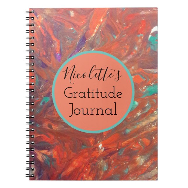 Personalized Modern Abstract Gratitude Journal (Front)