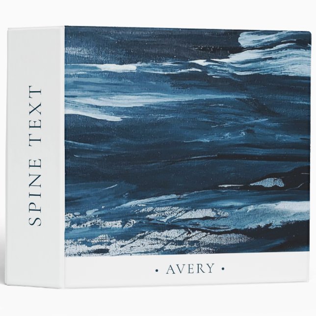 Personalized Modern Abstract Paint Binder (Front/Spine)