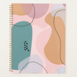 Personalized Modern Abstract Pastel Planner