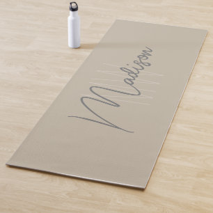 Personalized Modern Bold Monogram Yoga Mat