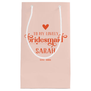 Personalized Modern Bridesmaid Gift Bag