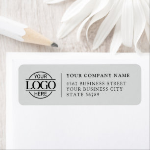 Personalized Modern Business Logo Return Address