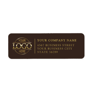 Personalized Modern Business Logo Return Address