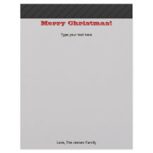 Personalized Modern Christmas Holiday Stationary