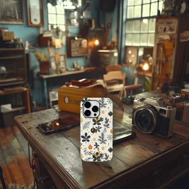 Personalized Modern Christmas Ornaments Case-Mate iPhone Case (Creator Uploaded)