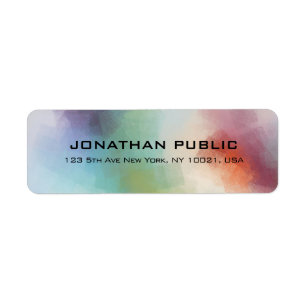 Personalized Modern Colourful Abstract Elegant