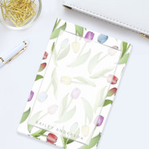 Personalized Modern Colourful Tulip Floral Pattern