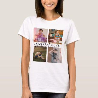 Personalized Modern Cool  Photo Collage T-Shirt