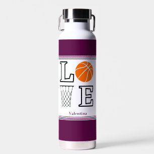 Personalized Modern Custom Basketball Players Water Bottle