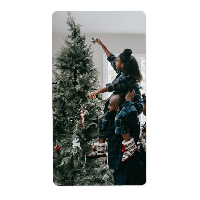 Personalized Modern Custom Christmas Family Photo (Front)