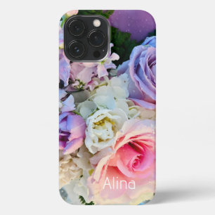 Personalized Modern , Cute Rose iPhone iPhone 13 P Pro Max Case