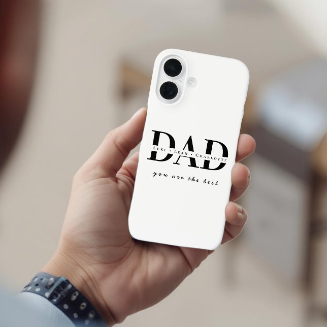 Personalized Modern DAD Phone Case (Creator Uploaded)