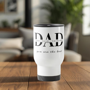 Personalized Modern DAD Travel Mug