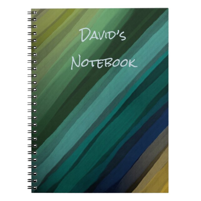 Personalized Modern Design Spiral Notebook (Front)