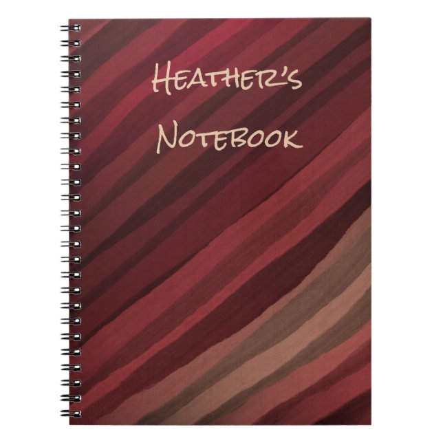 Personalized Modern Design Spiral Notebook (Front)