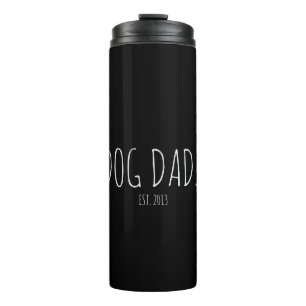 Personalized Modern Dog Dad Thermal Tumbler